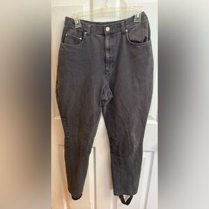 Vintage Polo Ralph Lauren Black Denim Jodhpurs Riding Pants Size 12